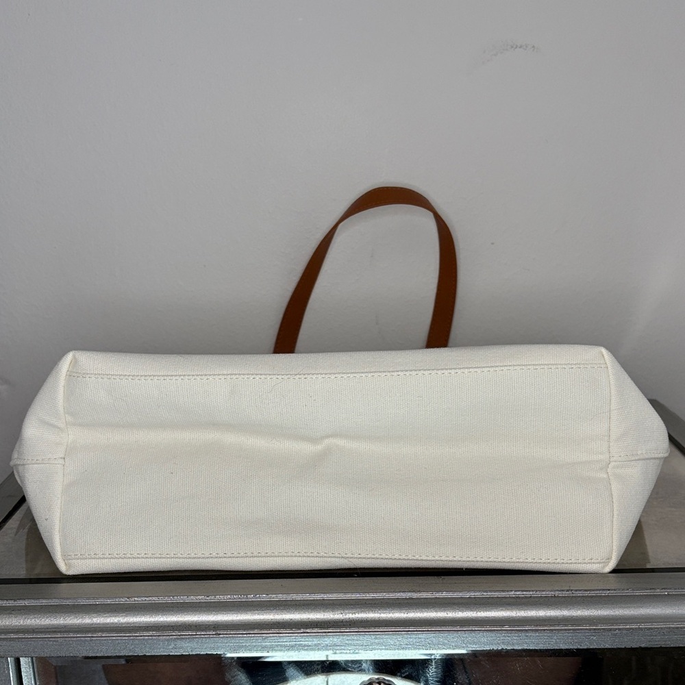 Michael Kors Cream Tote with Brown Straps - Picture 8 of 9